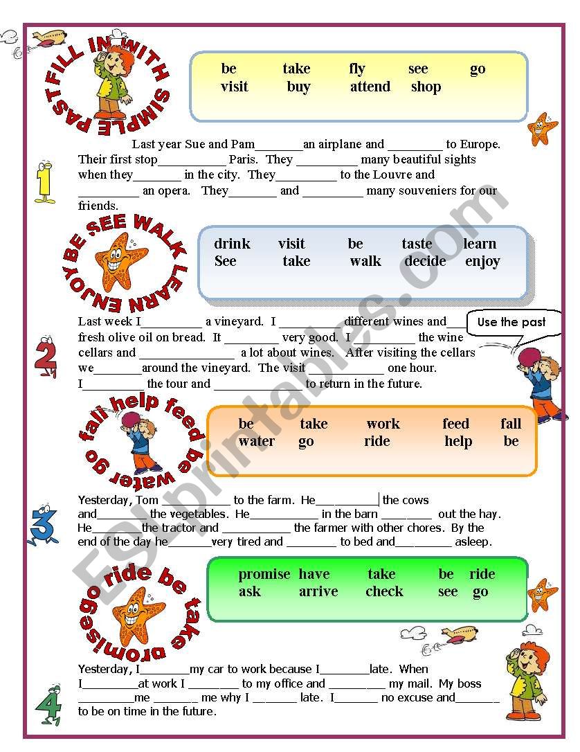 SIMPLE PAST REVISION worksheet