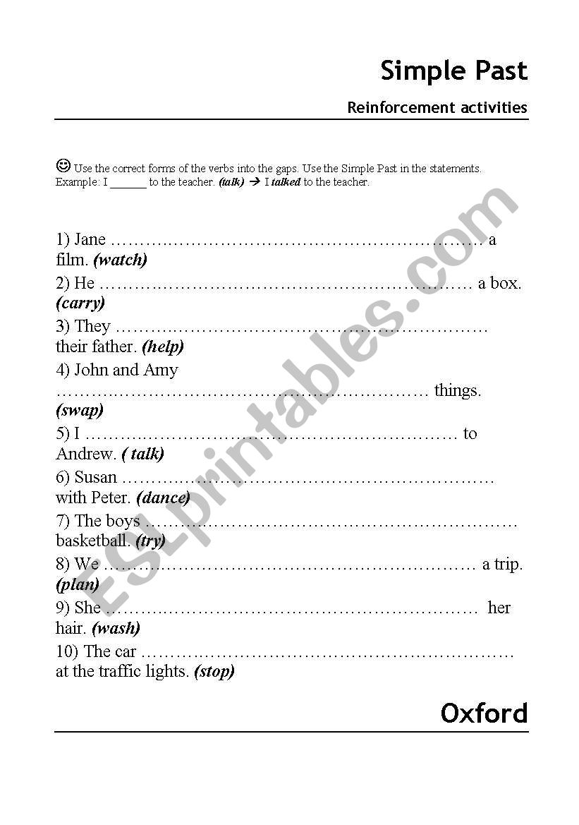 GAP FILLING AND READING worksheet