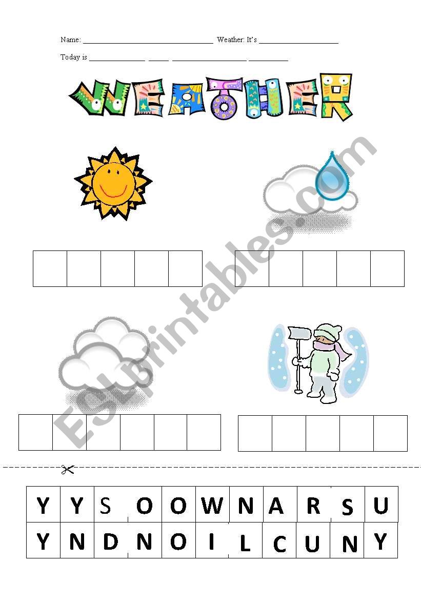 Weather worksheet