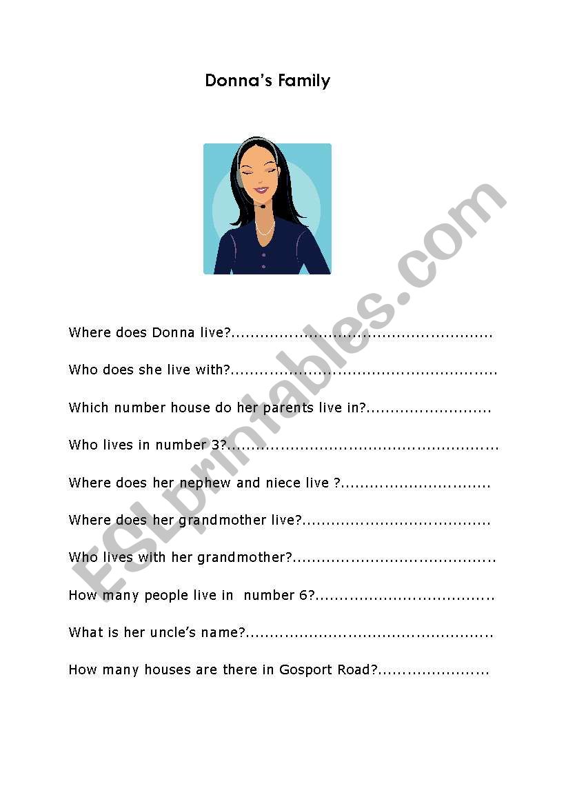 family names introduction questions worksheet 
