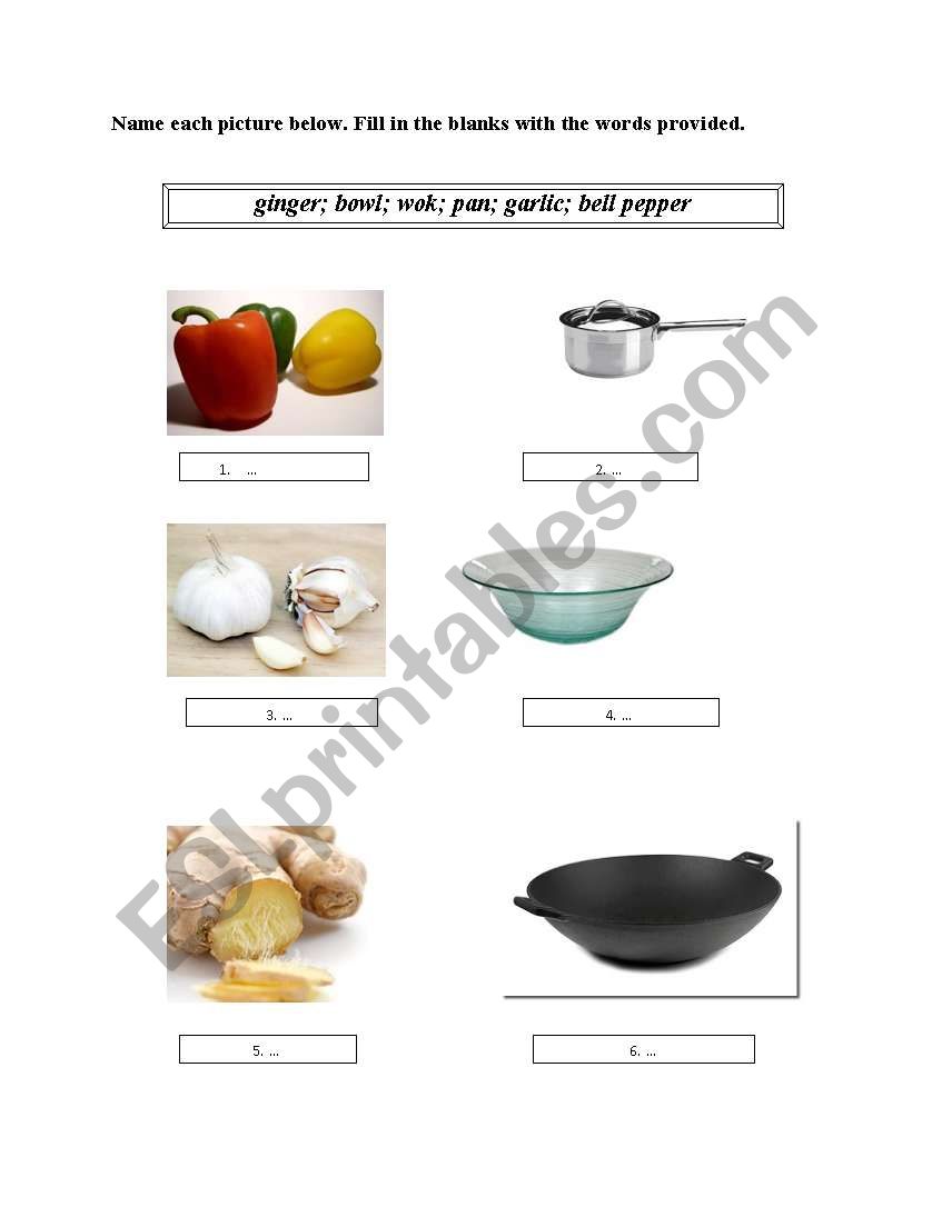 Cooking Time worksheet