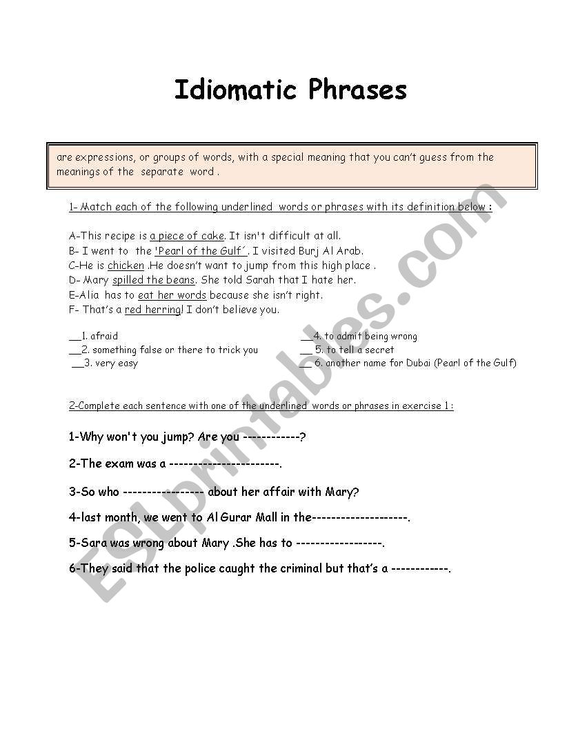 Grammar Revision worksheet