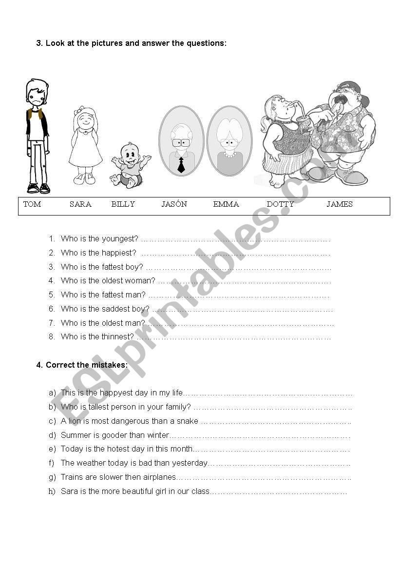 Comparative ans superlative part 2