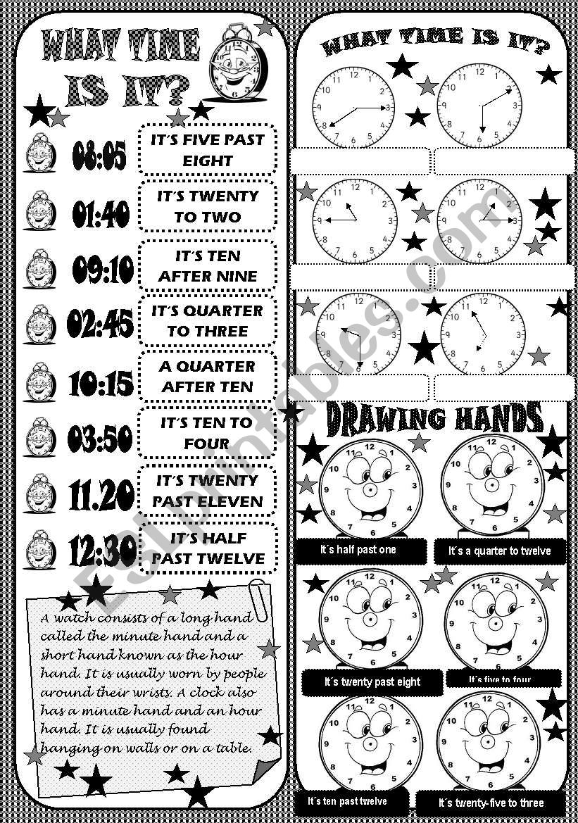 What time is it? worksheet