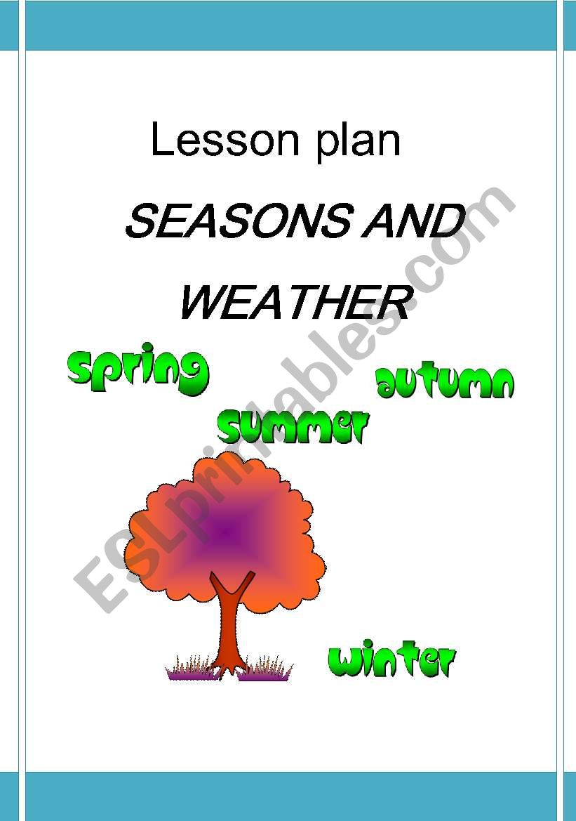 Seasons worksheet