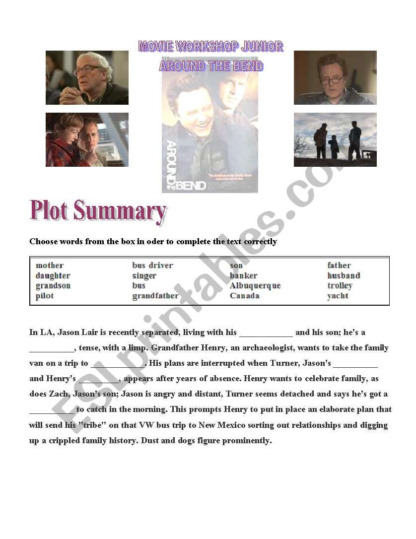 Around the Bend - Movie worksheet