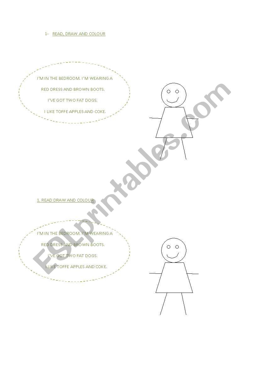 READING worksheet