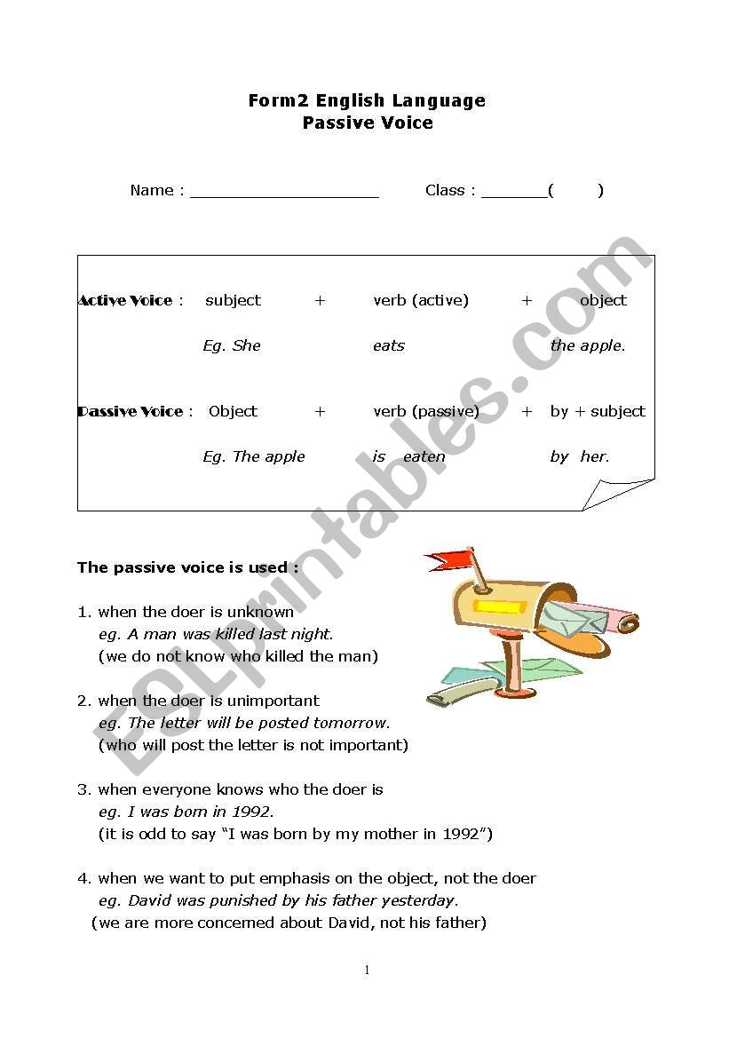 Passive Voice (Complete Lecture Exercise from Easy to Hard)