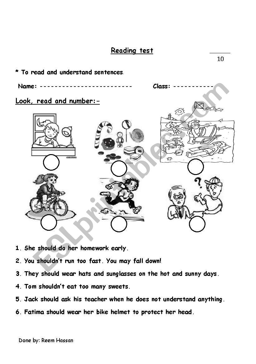 giving advice test worksheet