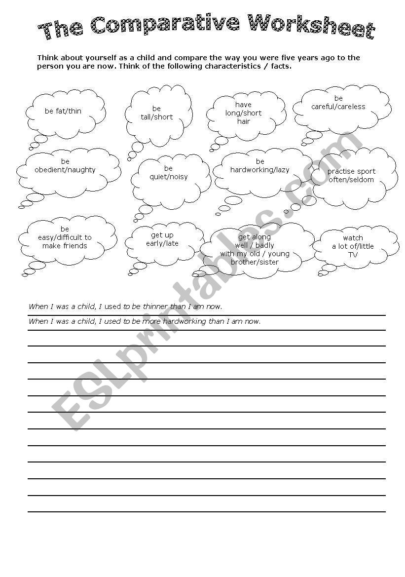 The Comparative  worksheet
