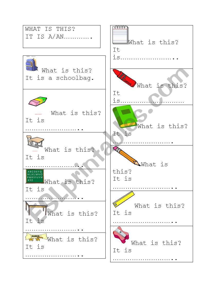 What is this? worksheet