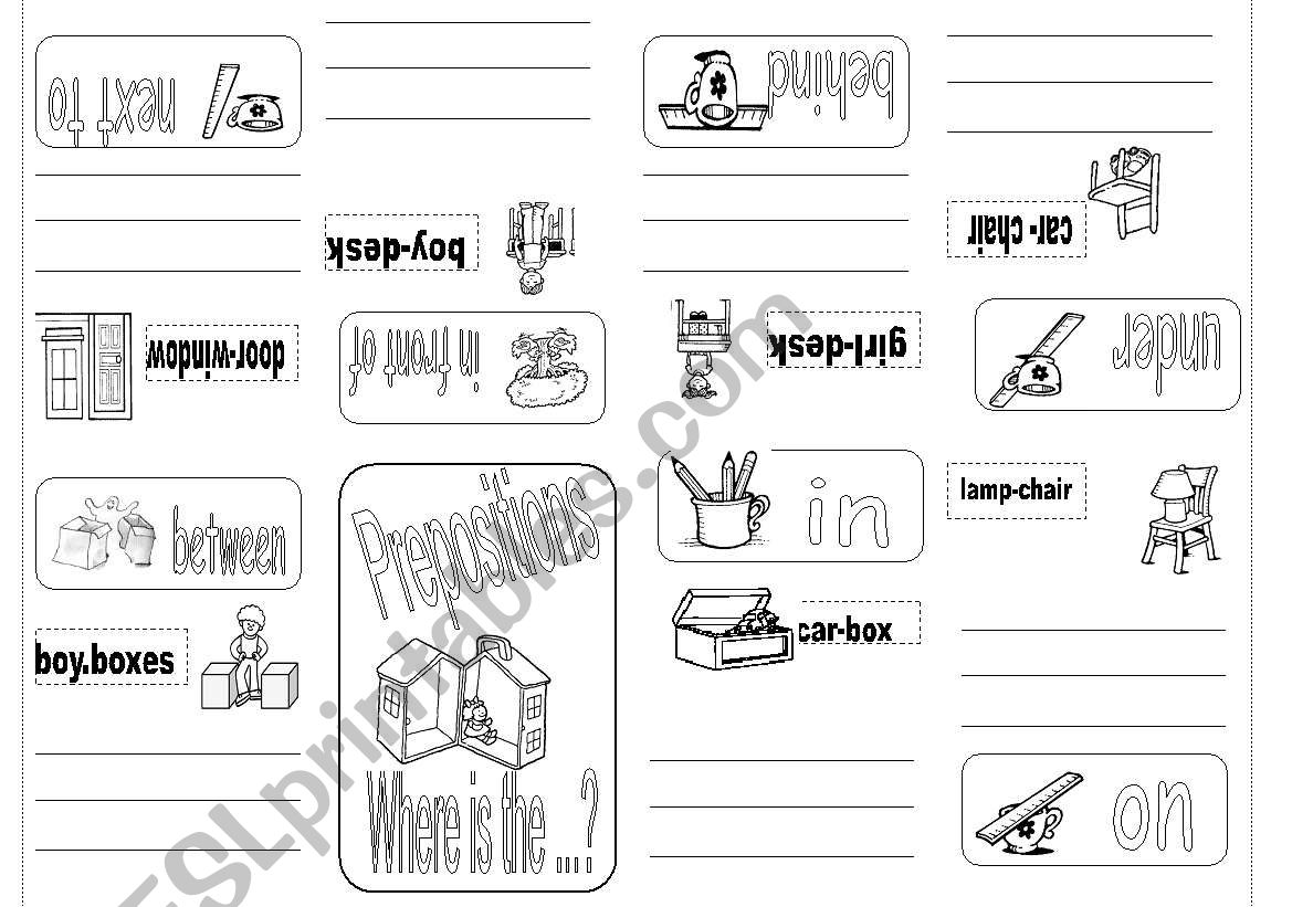 Minibook-prepositions of place 