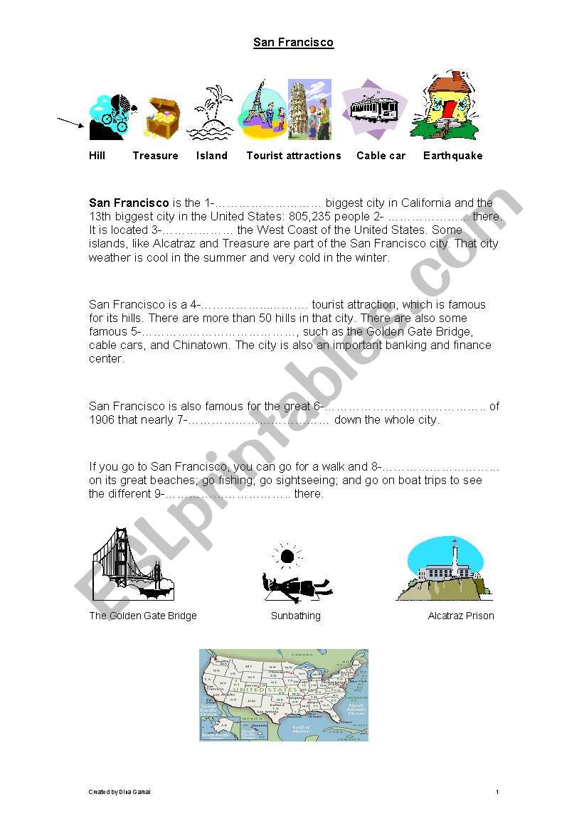 San Fransisco worksheet