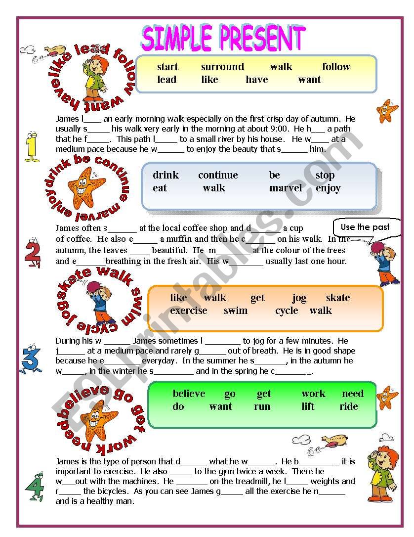 SIMPLE PRESENT worksheet