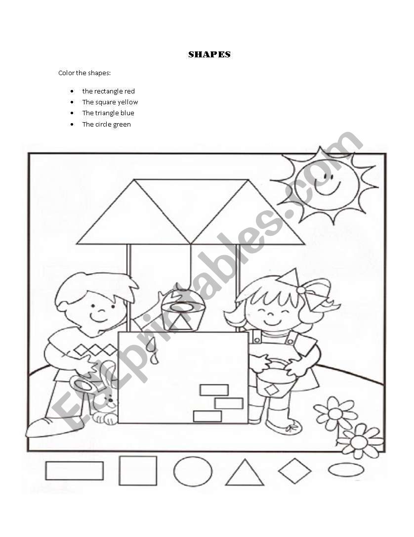 Shapes worksheet