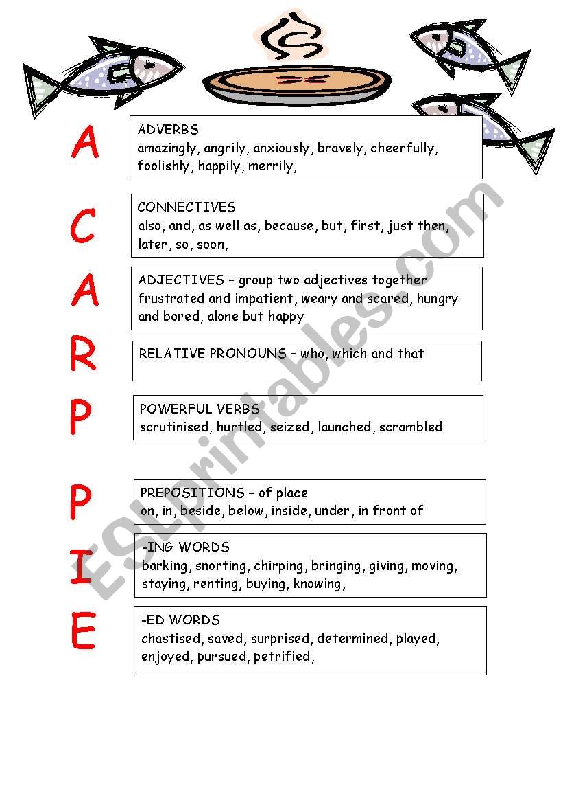 A CARP PIE - a tool to improve your sentences