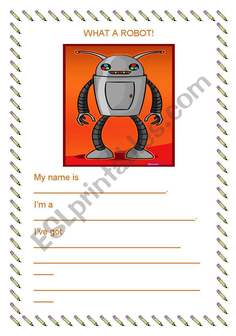 What a robot! worksheet