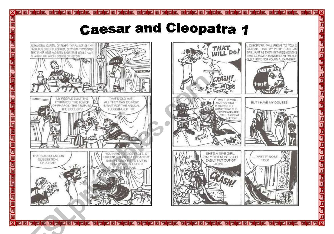 CAESAR AND CLEOPATRA 1 worksheet