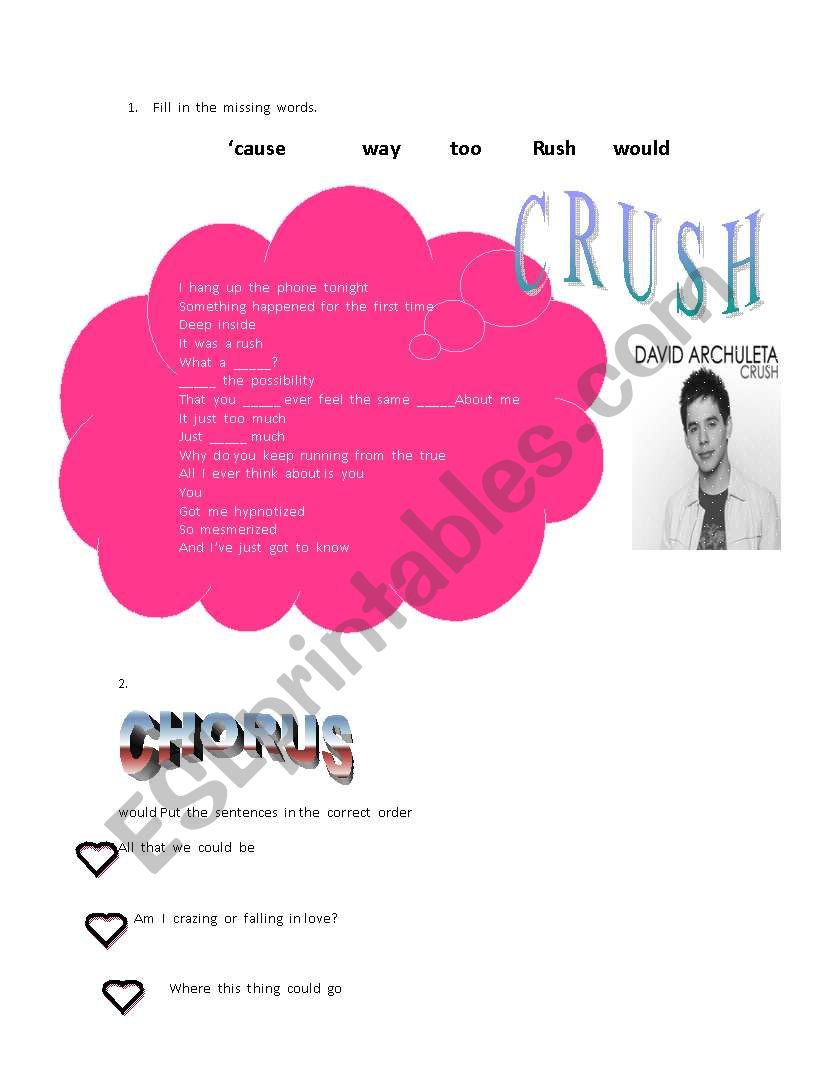 CRUSH    A  BEAUTIFUL  SONG   ABOUT  LOVE