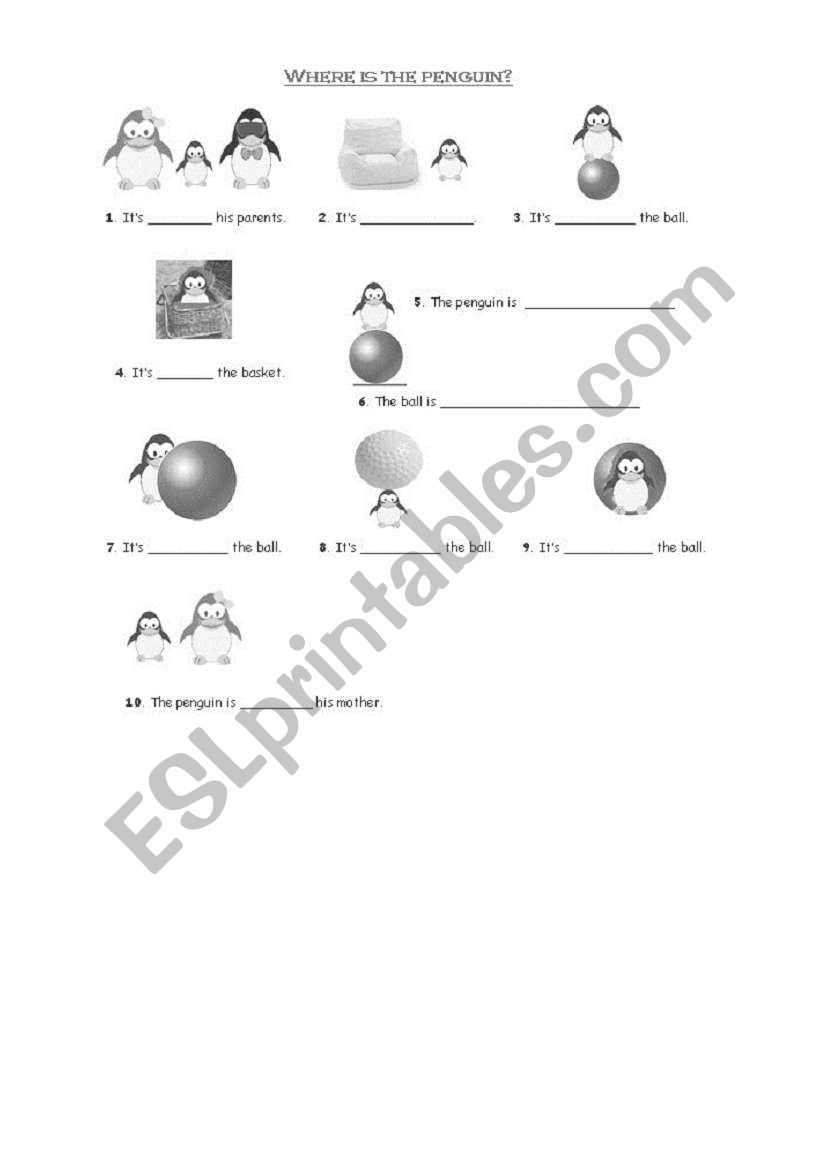 prepositions worksheet