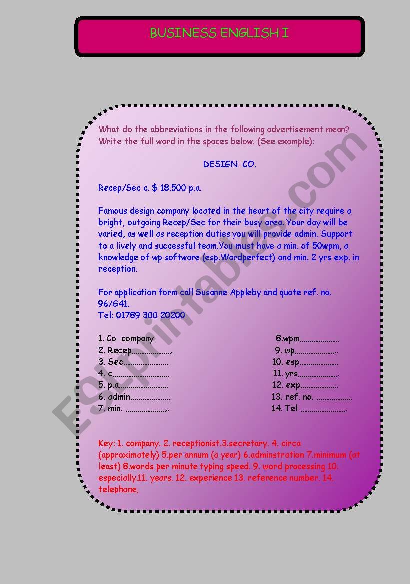 business-english-1-esl-worksheet-by-pence