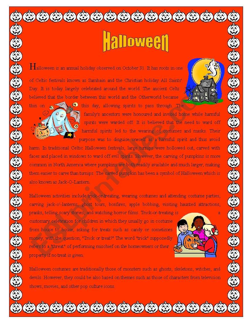 Halloween ( Celebration part 2)