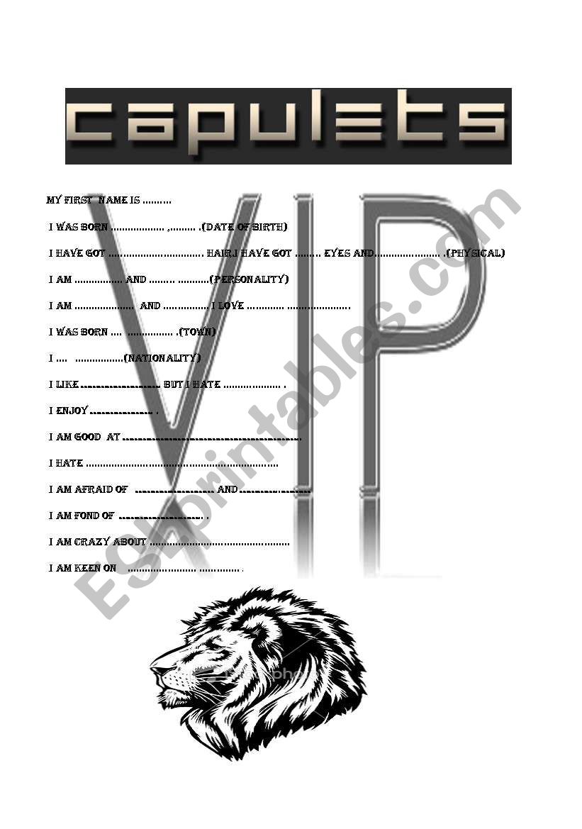 introducing yourself worksheet