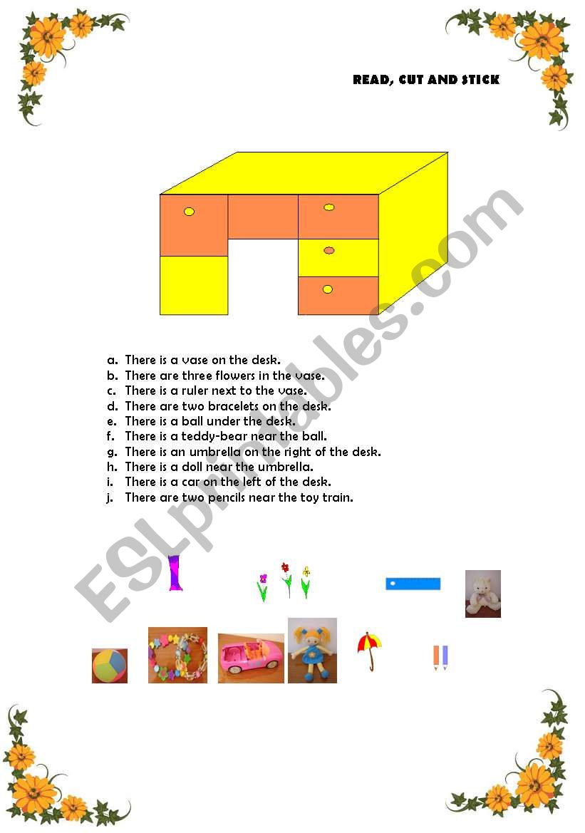 read cut stick worksheet