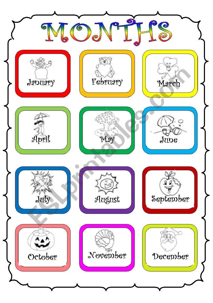 months-esl-worksheet-by-fleur