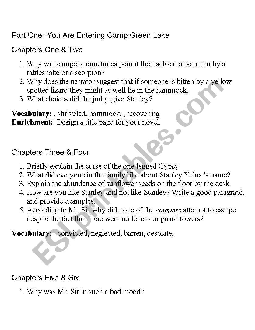 teacher worksheet