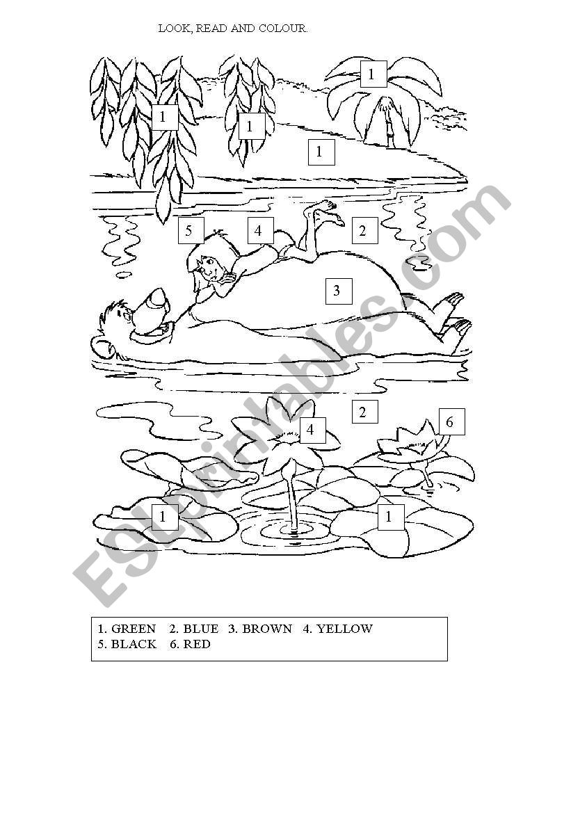 Easy The Jungle Book worksheet