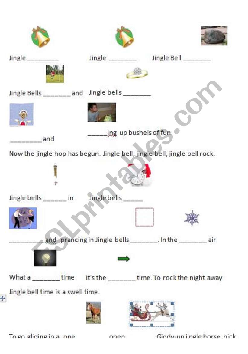 Song Christmas worksheet