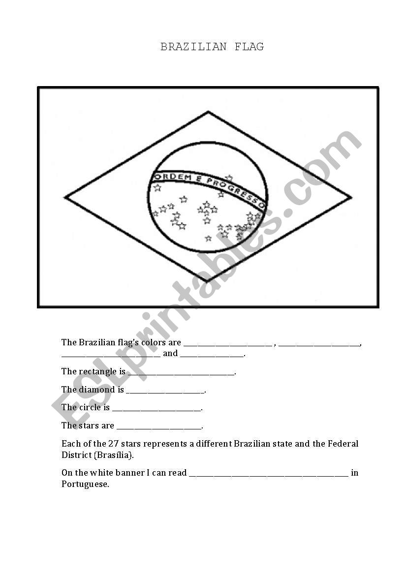 The Brazilian Flag worksheet