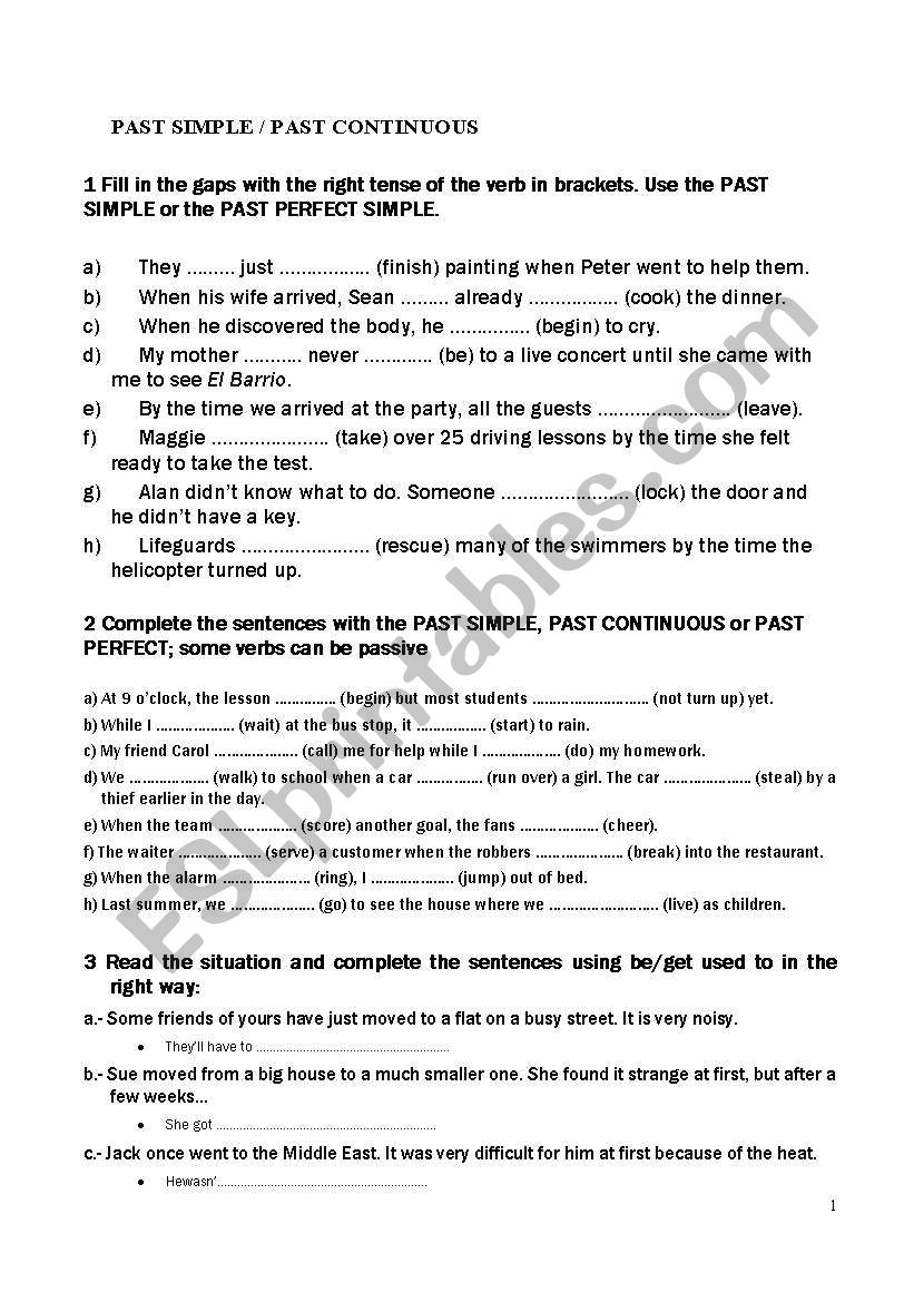 PRESENT PERFECT  worksheet