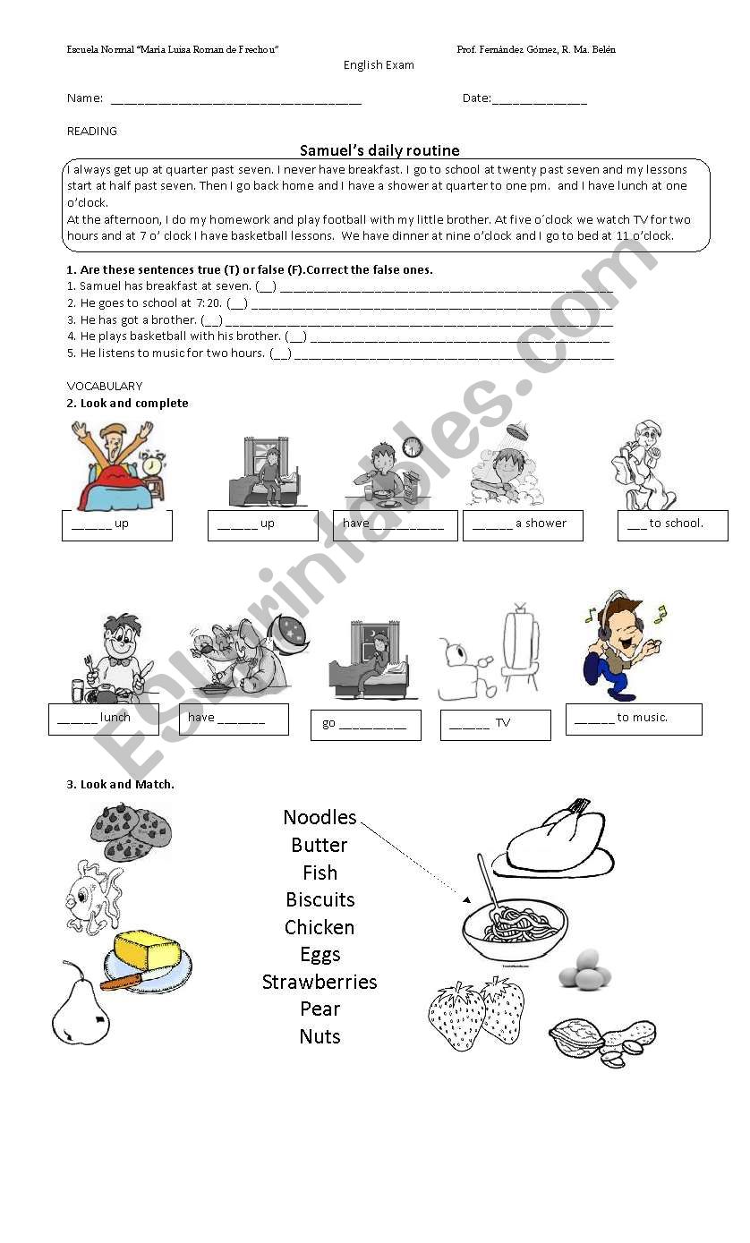 DREAM TEAM UNIT 4 AND 6 worksheet