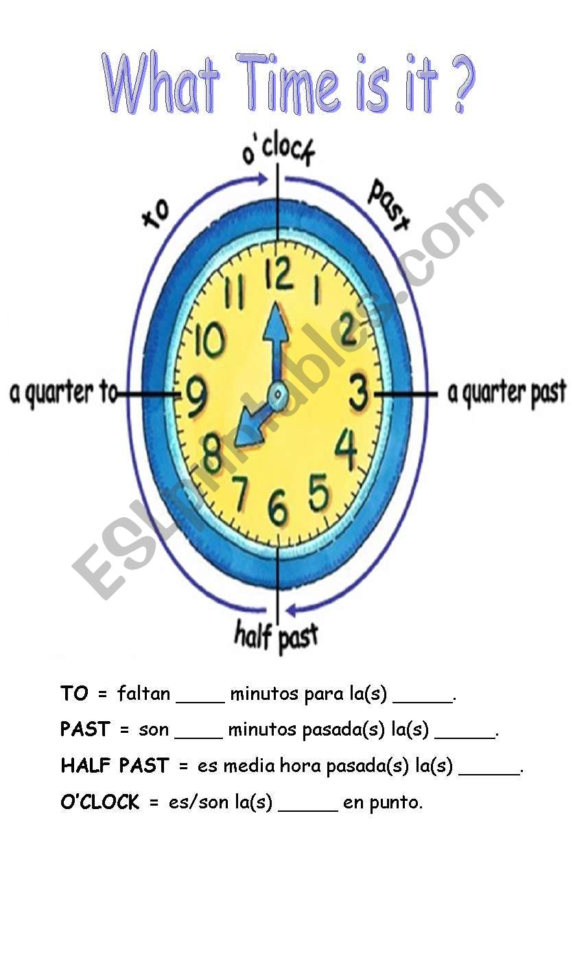 The Time worksheet