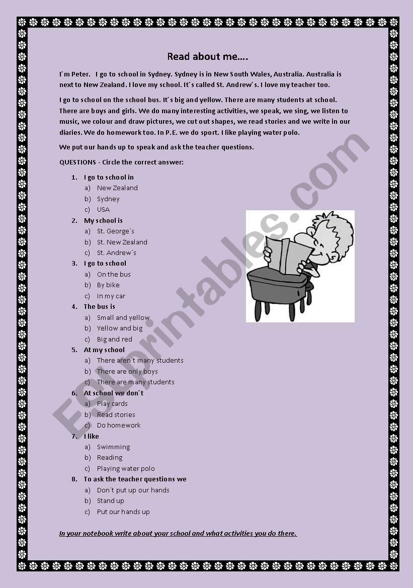 DAILY ROUTINES worksheet