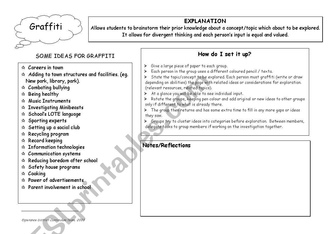 Planning sheet worksheet