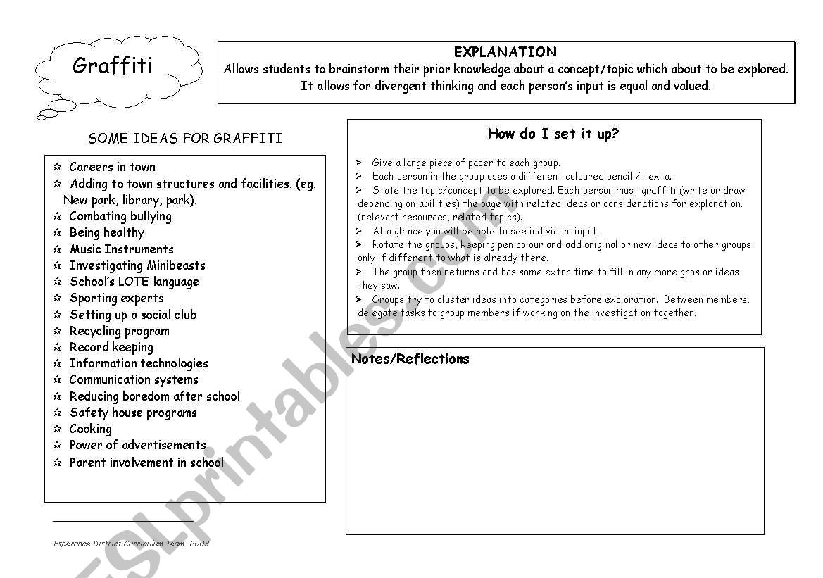 Planning sheet worksheet