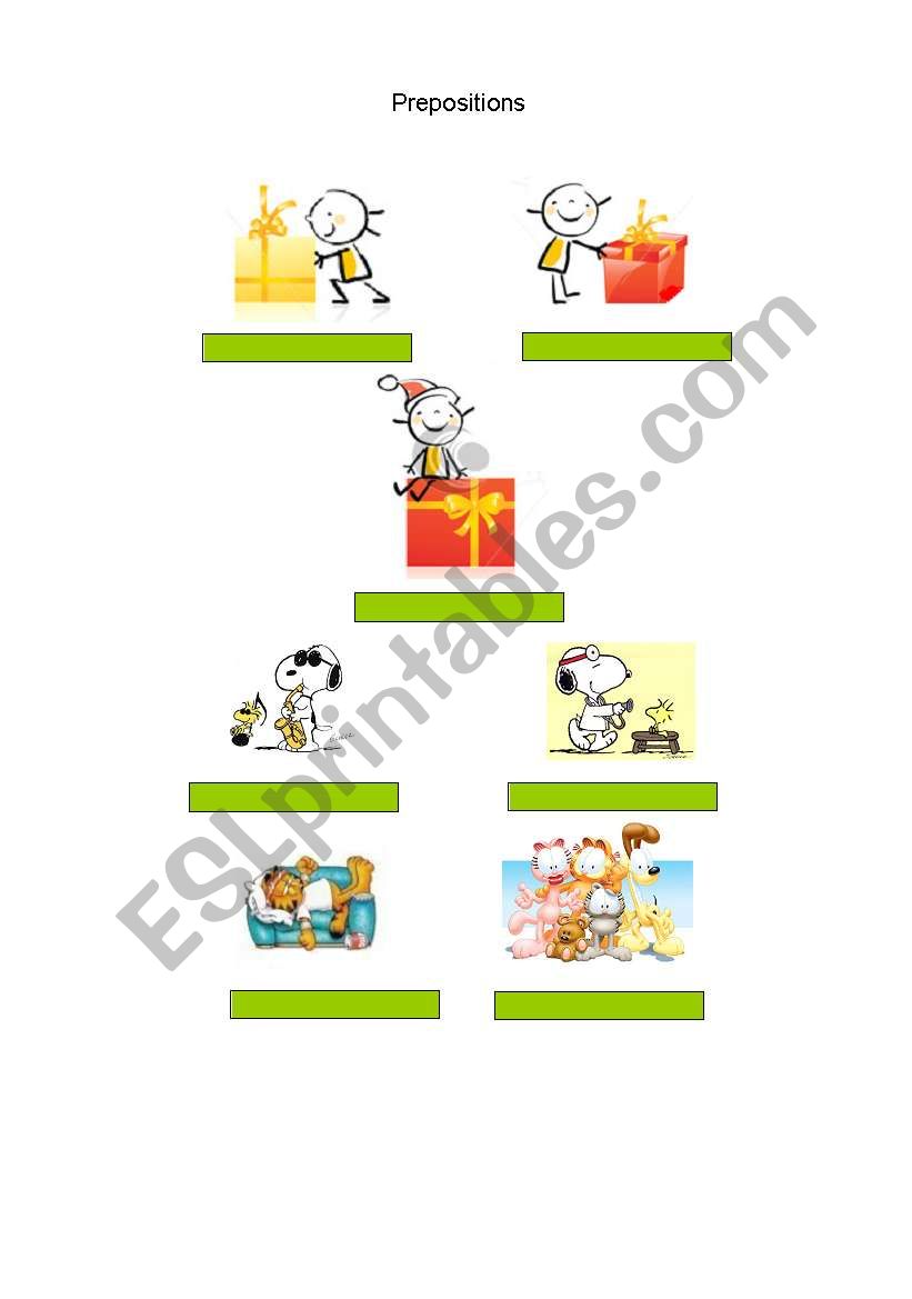 prepositions worksheet