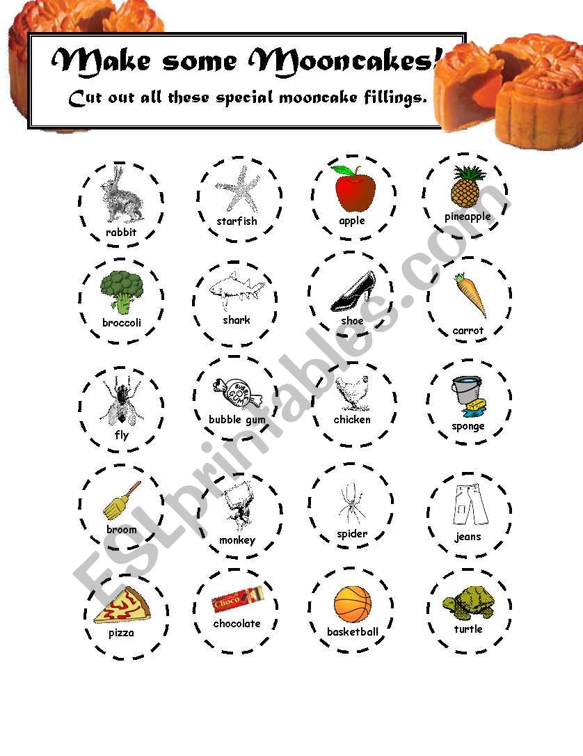 Mooncake Madness Worksheet#2 worksheet