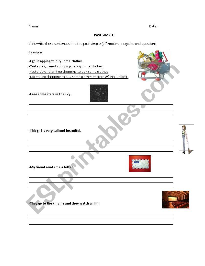 Past Simple worksheet