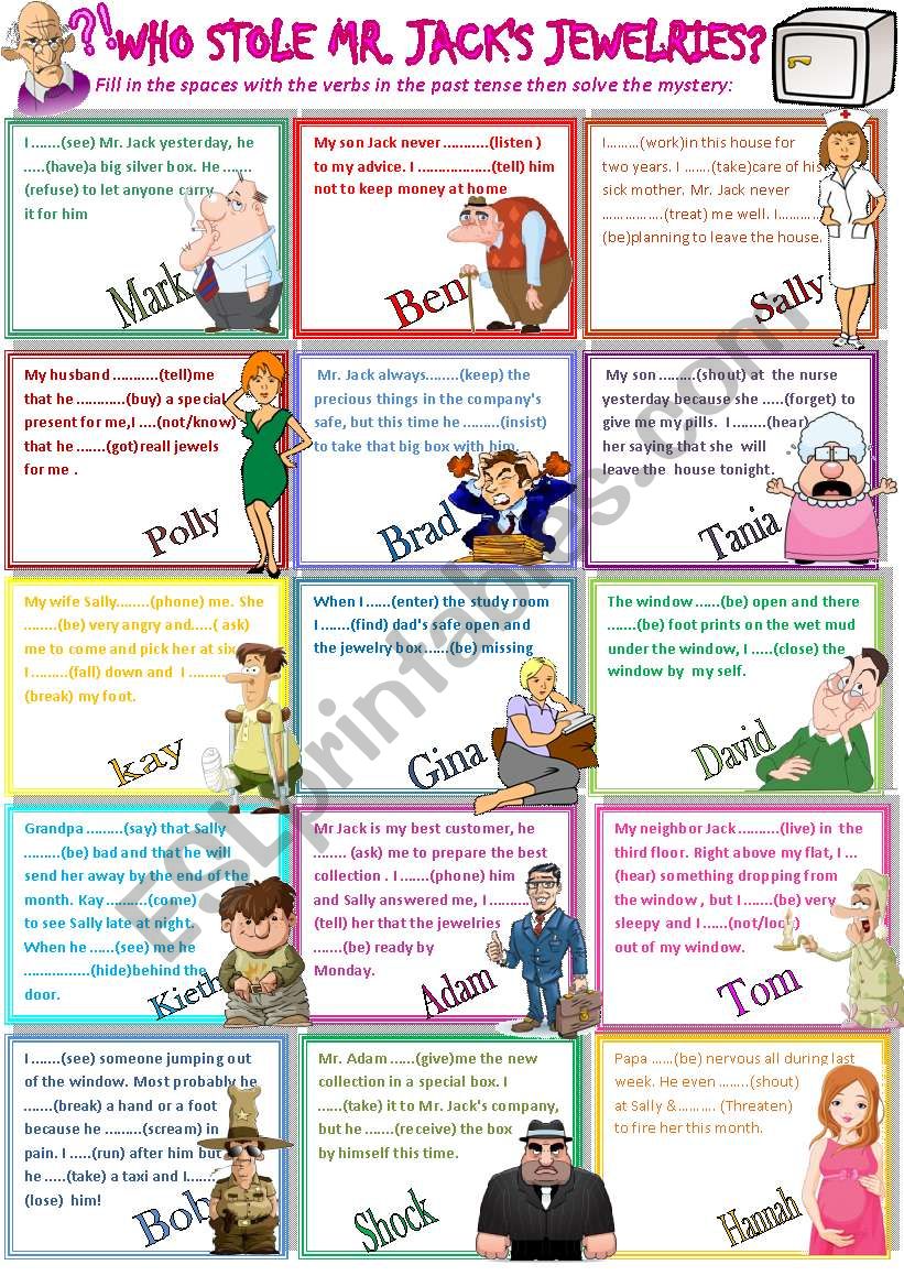 who stole Mr. JackÂ´s jewelries?