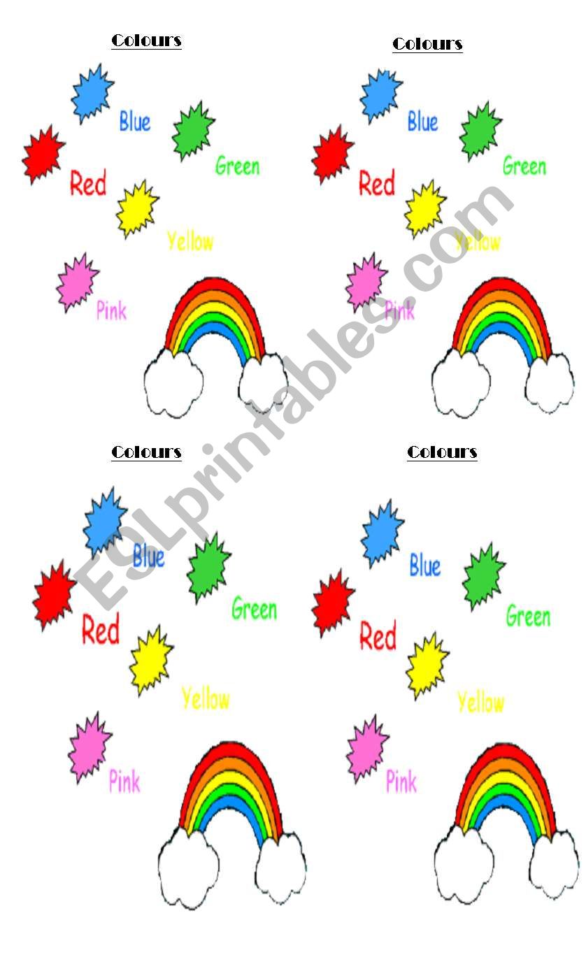 Colours worksheet