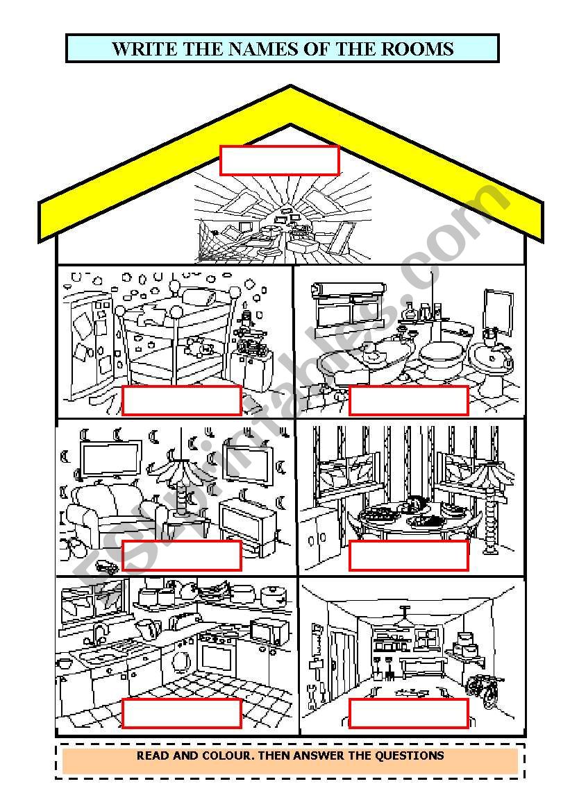 HOUSE worksheet