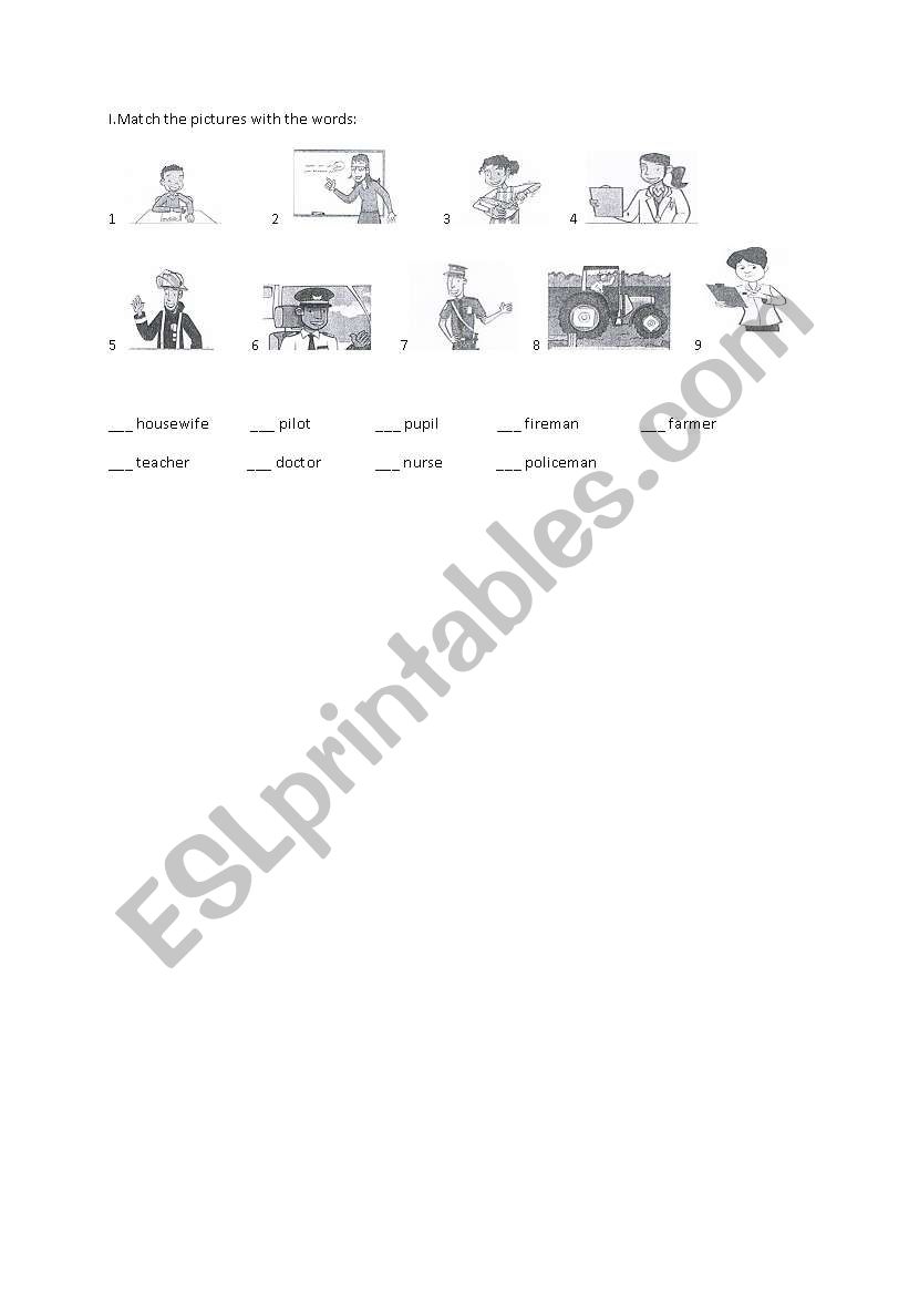 jobs worksheet