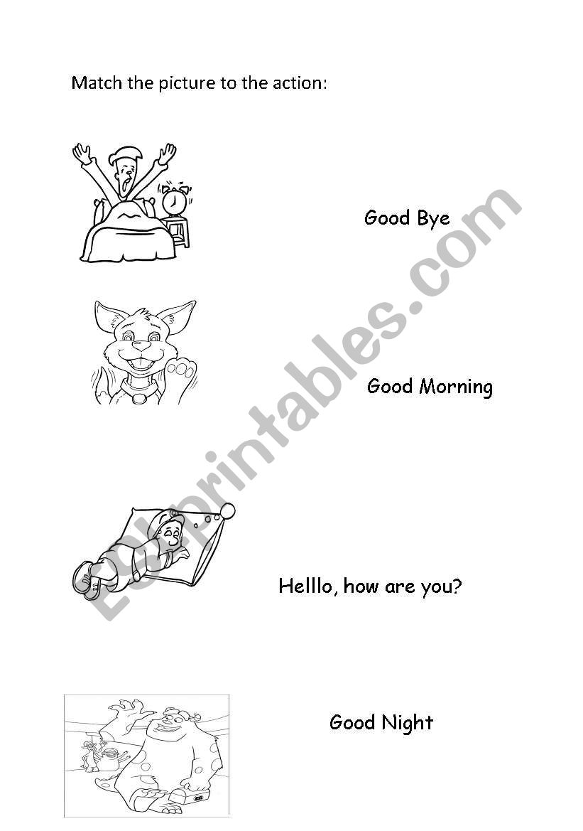 Greetings. worksheet