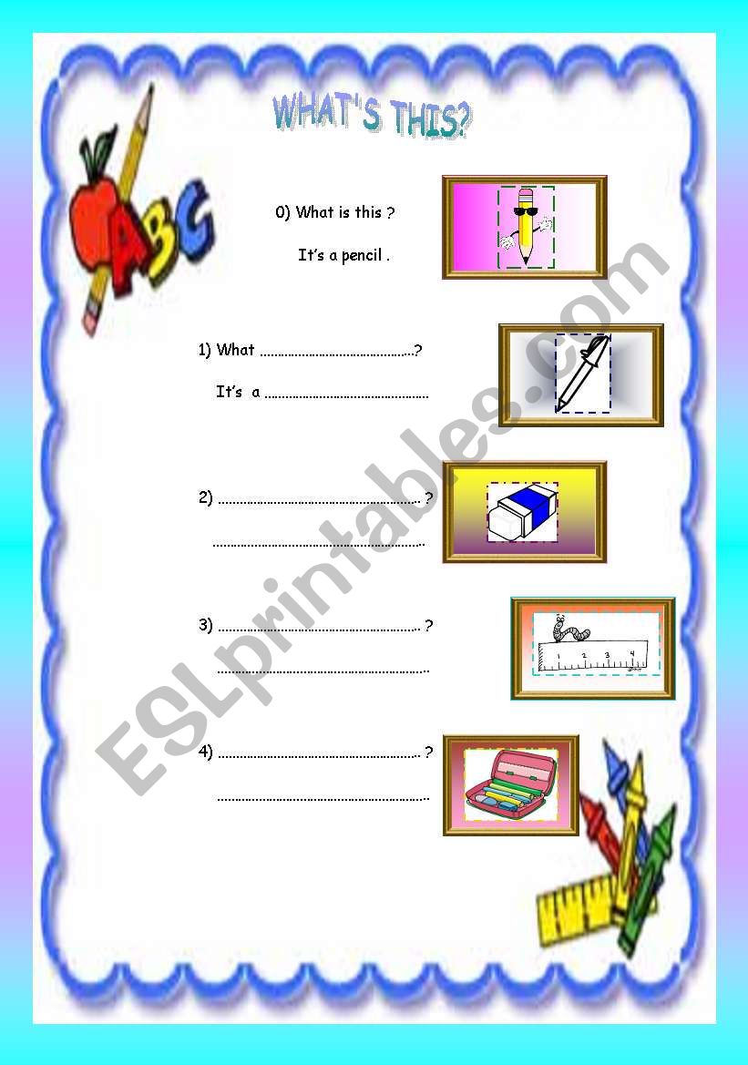 What is this? worksheet