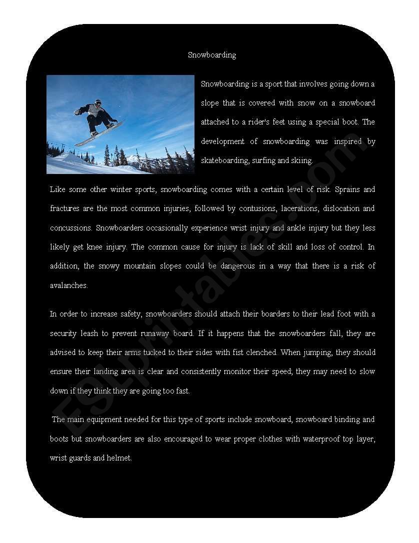 Extreme Sport 6 ( Snowboarding)