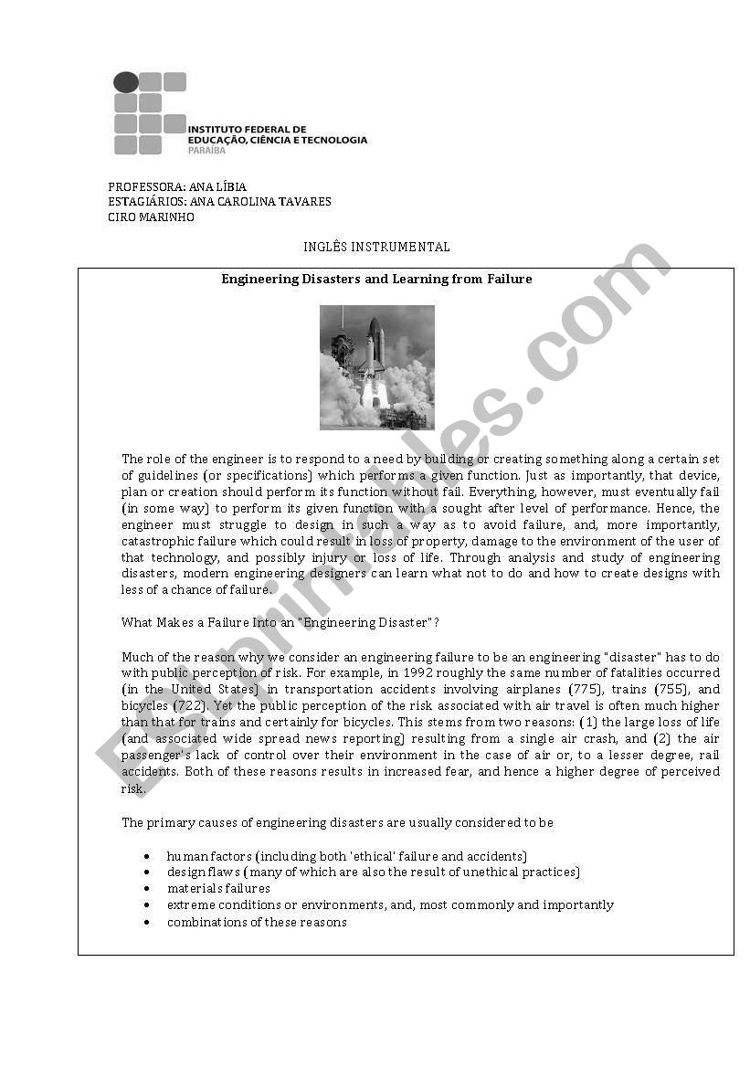 Contextual Reference worksheet Contextual Reference worksheet